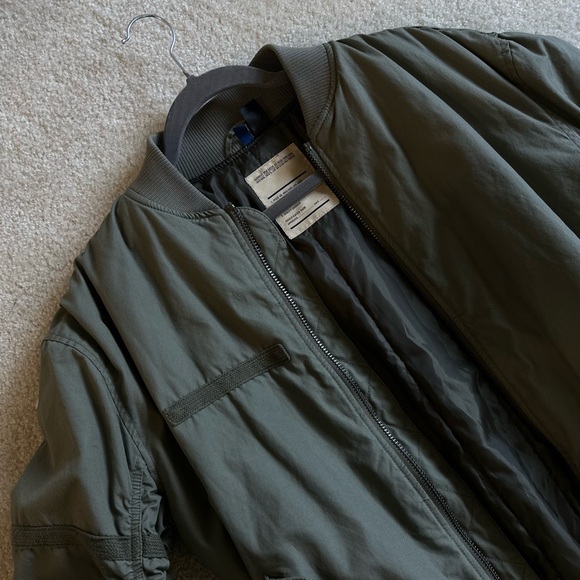 Military Green Bomber Jacket - Picture 1 of 3
